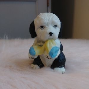 Vintage Sheepdog Puppy Figurine